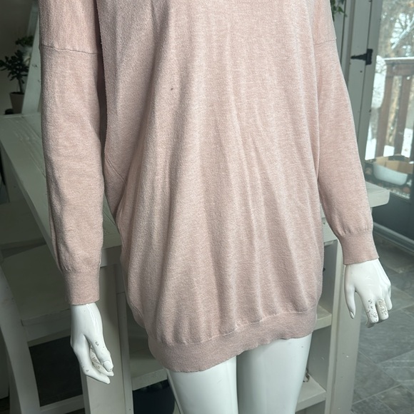 Dreamers sweater dress size M/L light blush pink with crisscross back - Picture 3 of 11